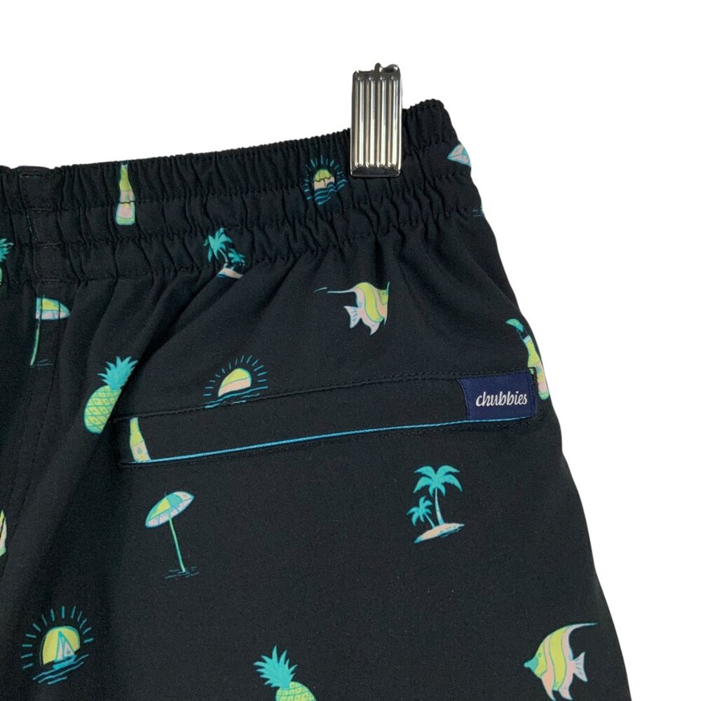 Chubbies Black Pineapple Print Drawstring Pull-On… - image 3
